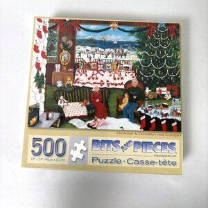 Christmas at Grandma's and Grandpa's 500Piece Jigsaw Puzzle Cindy Mangutz
